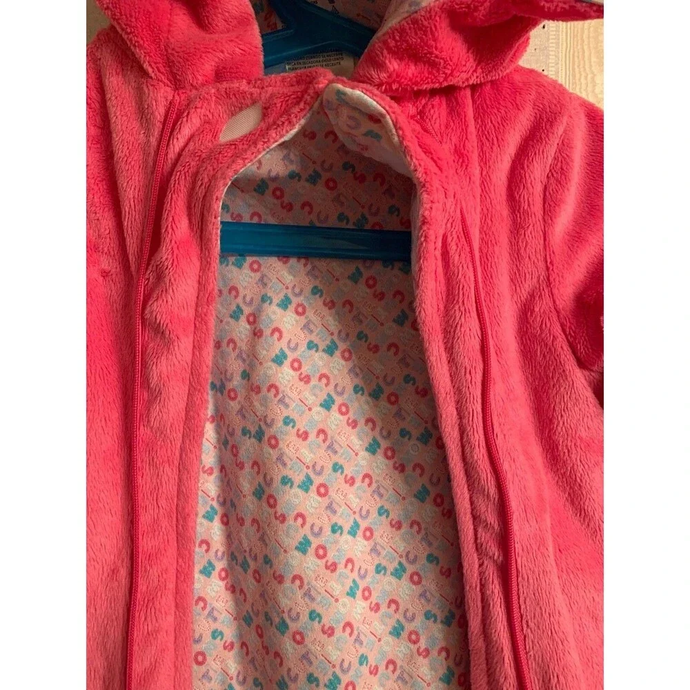 Minnie Mouse Disney Baby 3-6M PINK Cotton Lined Convertible 2 Zip Snowsuit